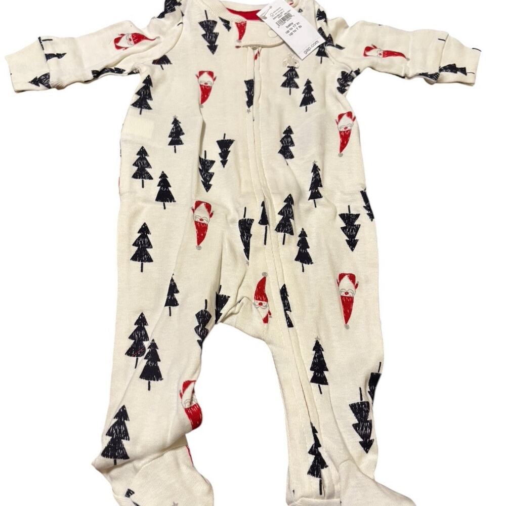 NWT NB Baby Gap Christmas footed sleep and play